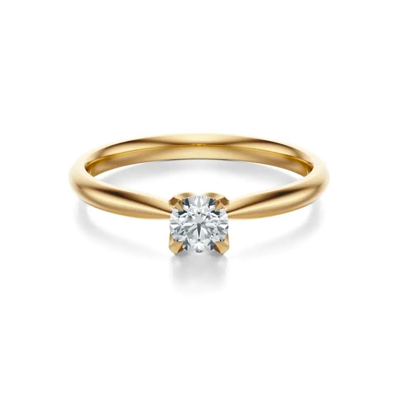 Pierścionek zaręczynowy złoty z diamentem AJPZ_114